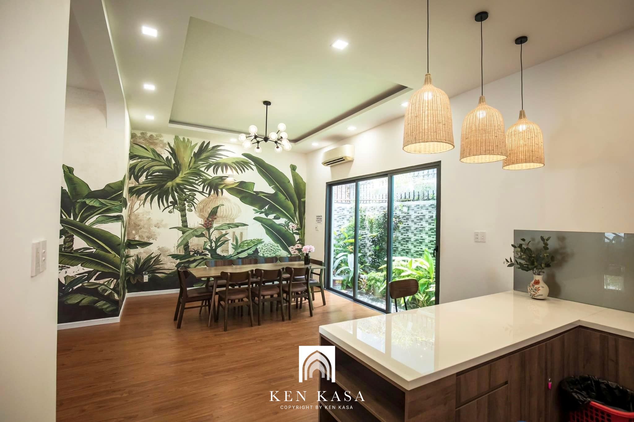 tạo kh&ocirc;ng gian xanh trong thiết kế nội thất homestay độc đ&aacute;o